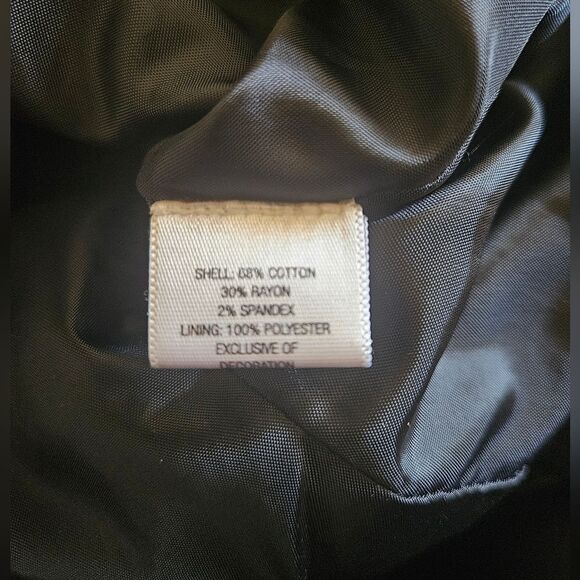 Mossimo Black Velvet Military Gothic Steampunk Gold Button Jacket Size L - Picture 7 of 8